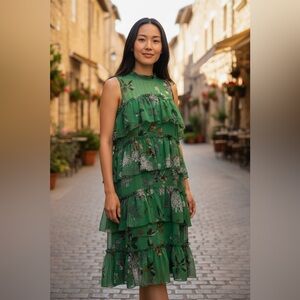 Maxsport stunning ruffle sleeveless cocktail/ prom dress NWT size extra small